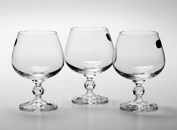 Goblets set for brandy Crystal 6/6 Клаудия