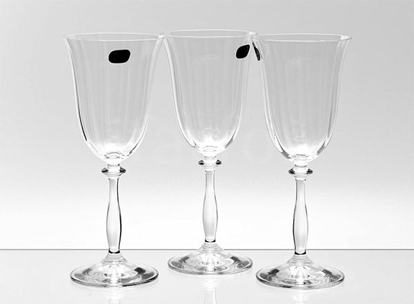 Goblets set for wine Crystal 6/6 Angela