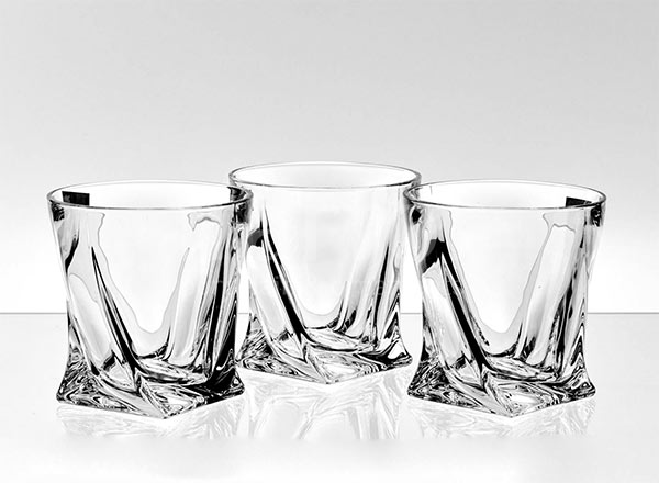 Set of glasses for whiskey Quadro 6/6 Crystalite Bohemia