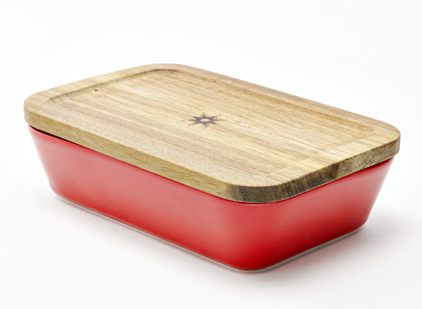 baking dish with wooden lid Kalenda Standard