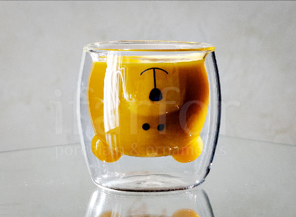 Glass double glass Teddy bear DOUBLE WALL