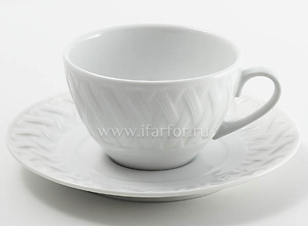 Cup and saucer tea Blanc Louisiane