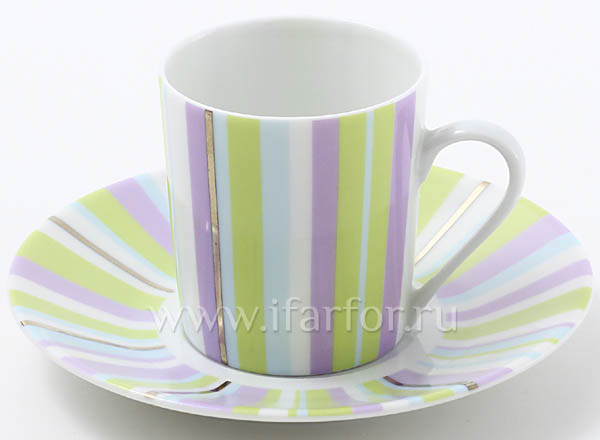 Cup and saucer Coffee bayadere Tendance Provence