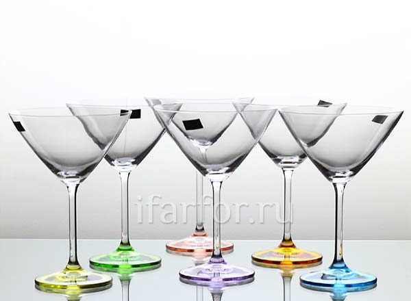 Goblets set for martini Harlequin 6/6 GASTRO