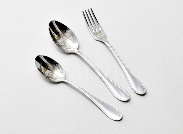 Set of cutlery for child Raccoon