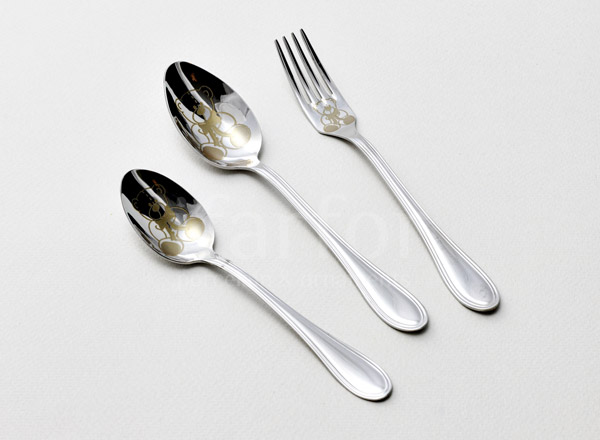 Set of cutlery for child Teddy bear