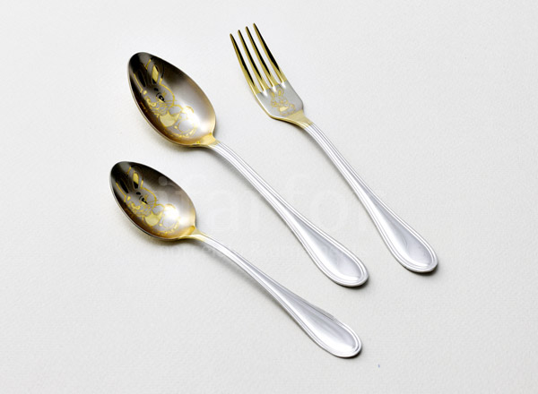 Set of cutlery for child Hare