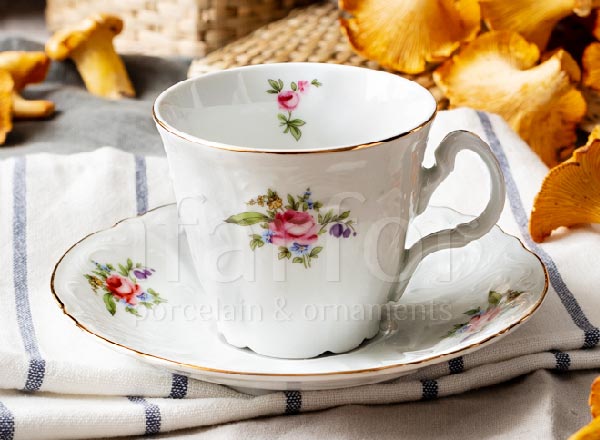 Cup and saucer tea Bernadotte Wild flower Bernadotte bucket