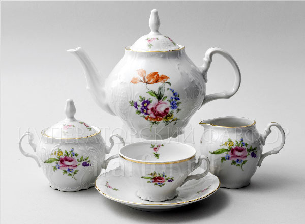 Tea Set Bernadotte Wild flower 6/17 Bernadotte