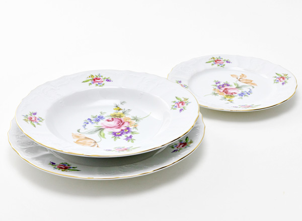 Set of plates Table Bernadotte Wild flower 6/18 Bernadotte