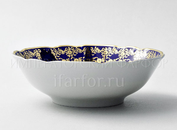 Salad bowl Constance Golden rose Cobalt Constance