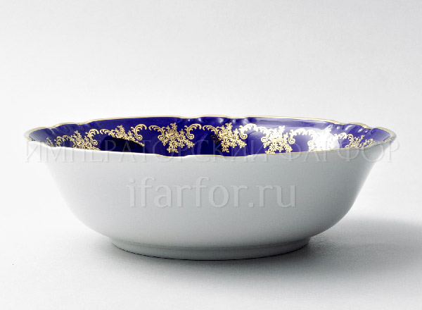 Salad bowl Constance Golden rose Cobalt Constance