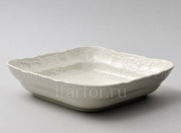 Salad bowl square Bernadotte Undecorated Be-Ivory Bernadotte square