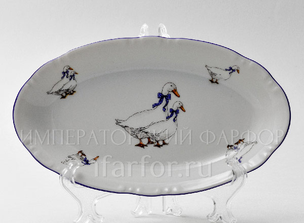 Dish/ platter oval Constance Geese Constance