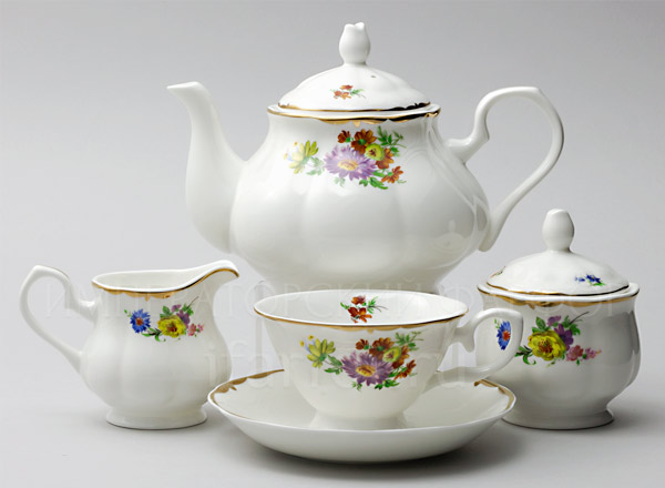 Tea Set Meissen bouquet 6/15 Royal Classics