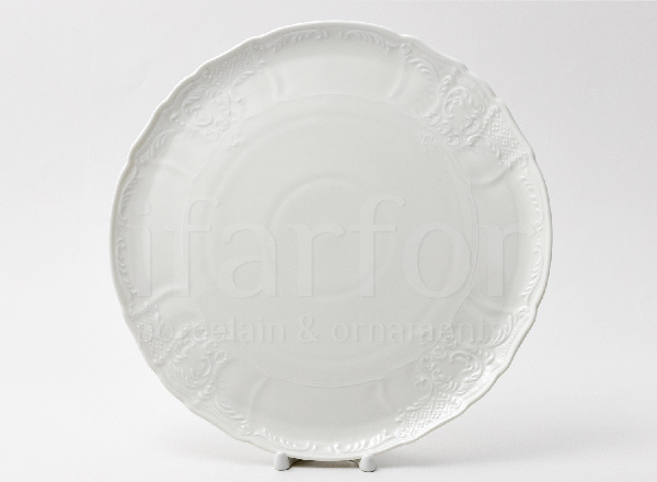 Dish/ platter for cake Bernadotte Undecorated Be-Ivory Bernadotte