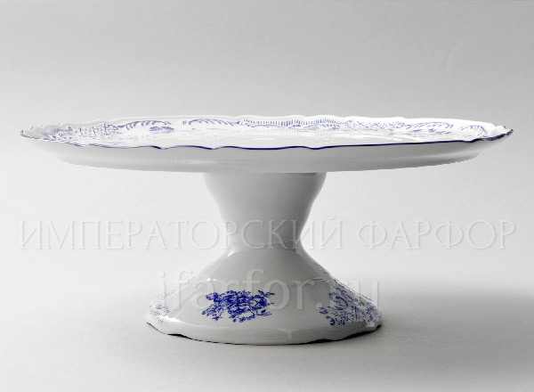 Dish/ platter for cake Bernadotte Blue Roses Bernadotte