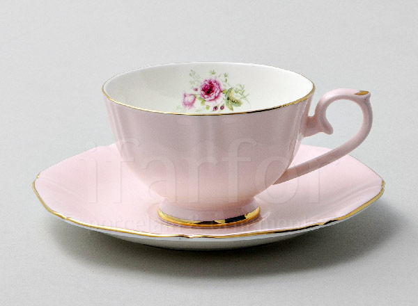 Cup and saucer tea Seasons. Rose Repast