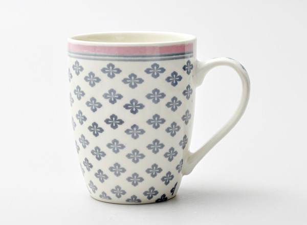 Mug Grey-pink ornament Royal Classics