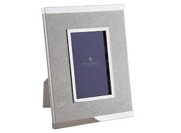 Photo frame silvered Fibre (silver) Rectangular