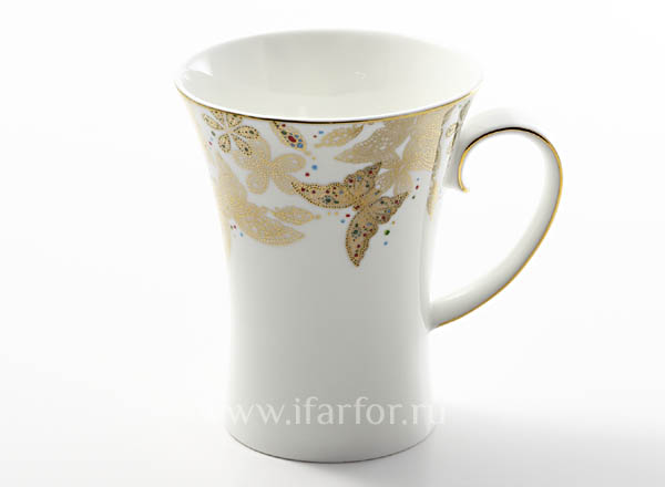 Mug Butterfly white La Maison