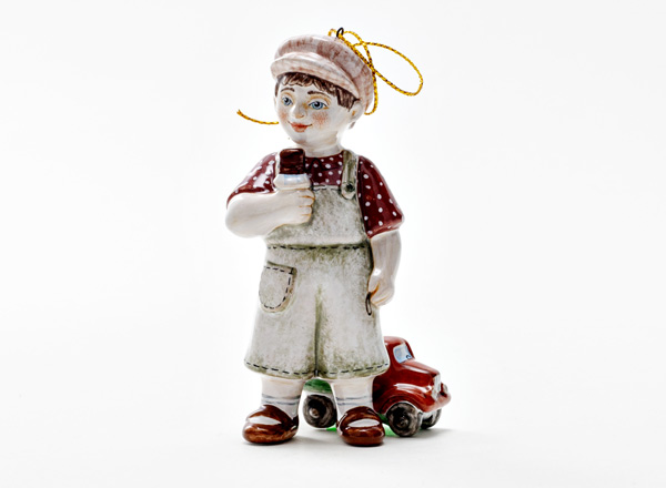 Christmas tree toy Boy with ice cream