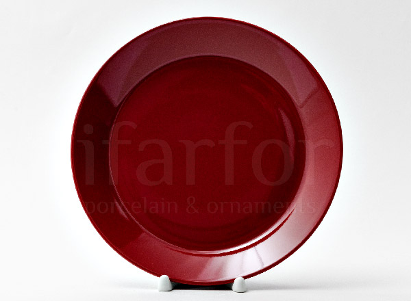 Plate deep Teema (red)