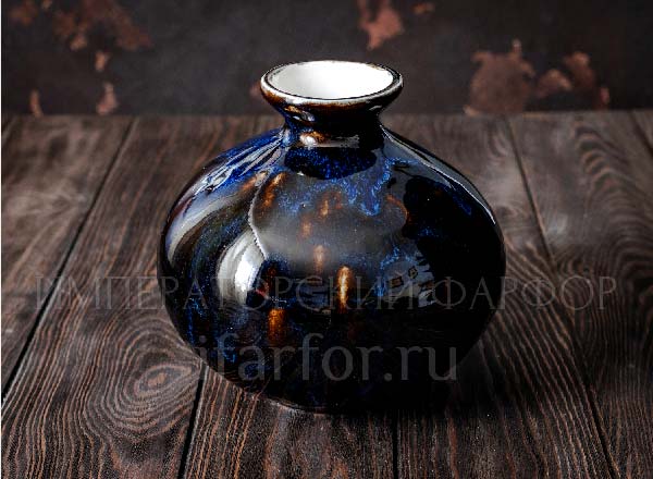 Vase for flowers Lapis lazuli Water lily