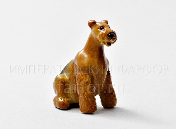 Sculpture Red Fox Terrier (Airedale)