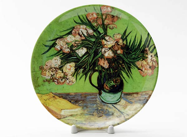 Decorative plate Vincent van Gogh Still life with oleander and books