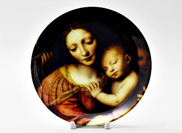 Decorative plate Bernandino Luini Madonna with sleeping baby