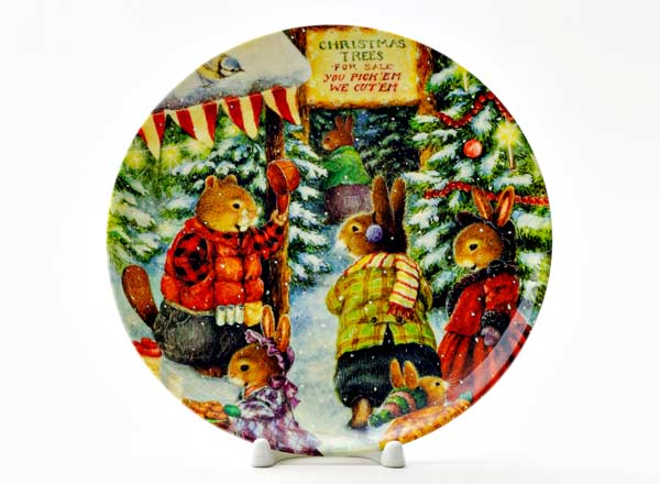Decorative plate  Christmas Bazaar