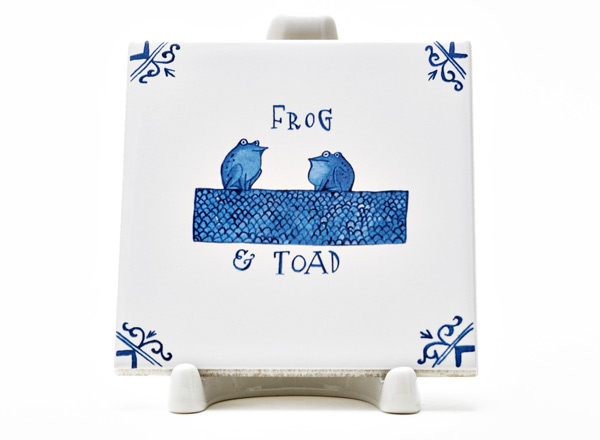 Tile Dutch. Two frogs 