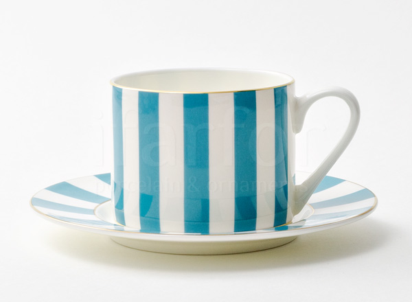 Cup and saucer tea Alice turquoise 2 Prima