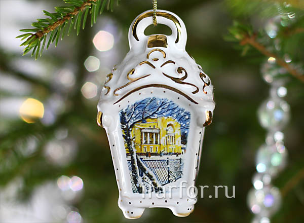 Christmas tree toy Flashlight small relief Yaroslavl