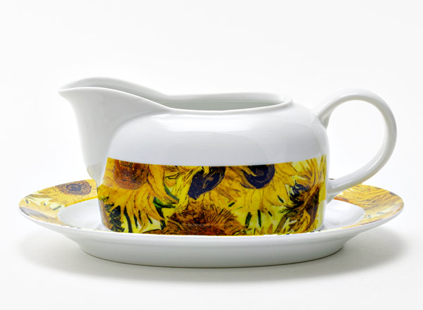 Gravy boat with stand Sunflowers CAIRO