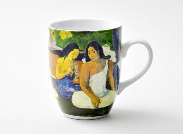 Mug Gauguin. Women with a dog Eve