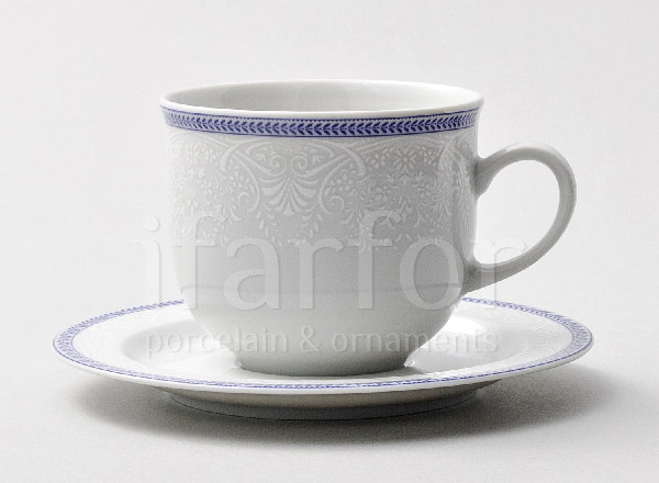 Cup and saucer tea Charlotte Opal