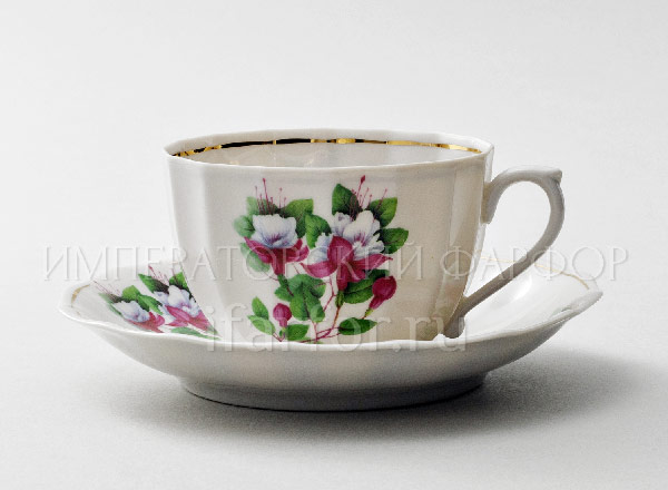 Cup and saucer tea Red bell Empire