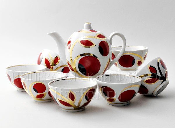 Tea set with bowls Apples 6/7 Collection