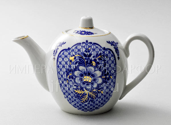 Teapot Cobalt with gold Collection