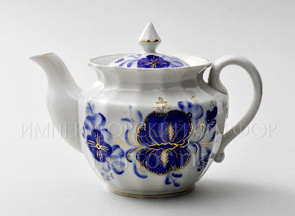 Teapot Blue magnolia Empire