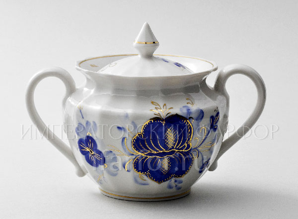 Sugar bowl Blue magnolia Empire