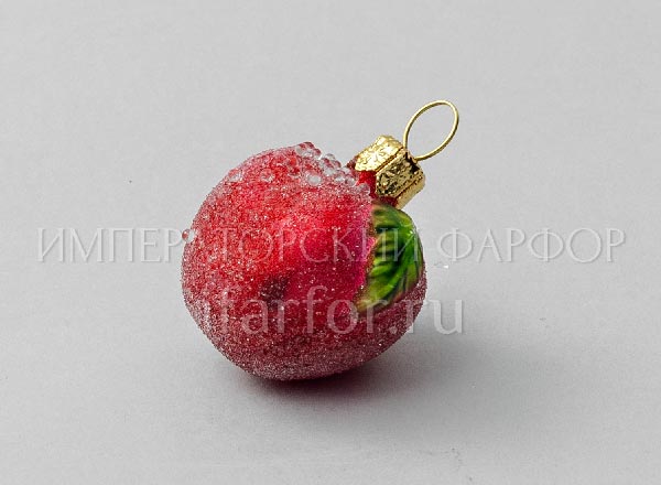 Christmas tree toy Berries and fruits. Red apple