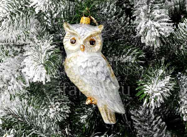 Christmas tree toy in a gift box 210х130мм Owl