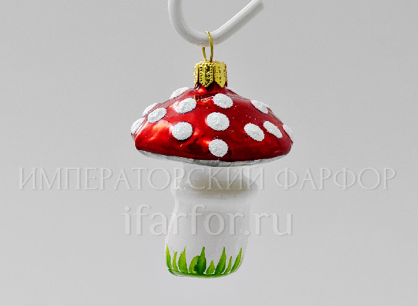 Christmas tree toy Mushrooms. Fly agaric