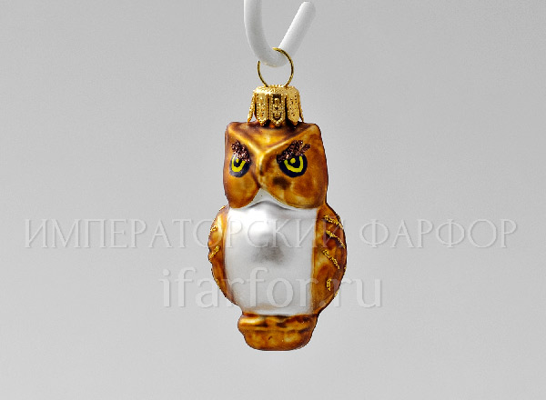 Christmas tree toy Owl Brown owl