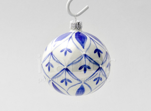 Christmas tree toy Christmas ball Holland. Blue pattern