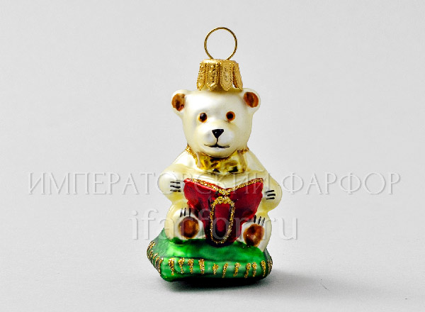 Christmas tree toy Teddy bear.Teddy bear with book