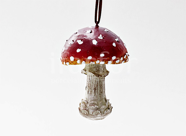 Christmas tree toy Mushrooms. Fly agaric